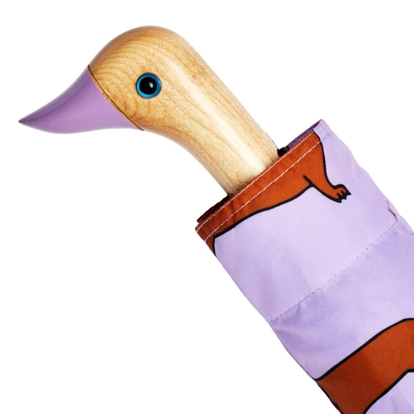 Original Duckhead Duck Kompakt Şemsiye Dachshund Purple - 2