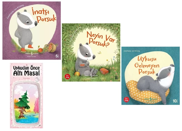 +2 yaş Uykusu Gelmeyen Porsuk-İnatçı Porsuk-Neyin Var Porsuk ? ürün görseli 1