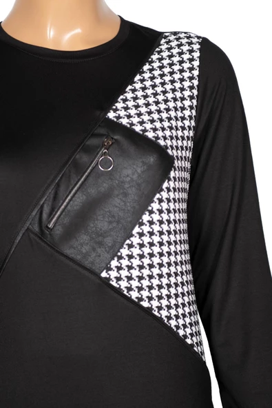 Missbah Kadın Özlem 2 ip Kombinli Aksesuarlı Siyah Elbise - 2