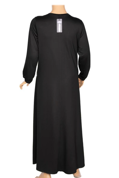 Missbah Kadın Özlem 2 ip Kombinli Aksesuarlı Siyah Elbise - 3