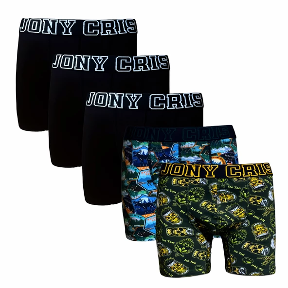 Erkek Boxer 5 li Set Erkek Baksır Kilot Şort