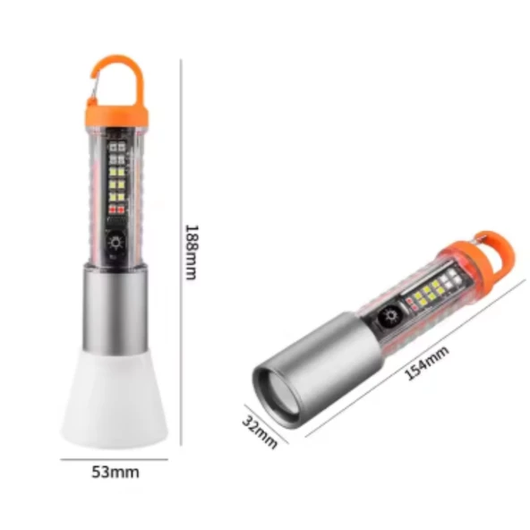 ONELIGHT çakarlı zomlu 1000 lm 1000 metre el feneri - 8