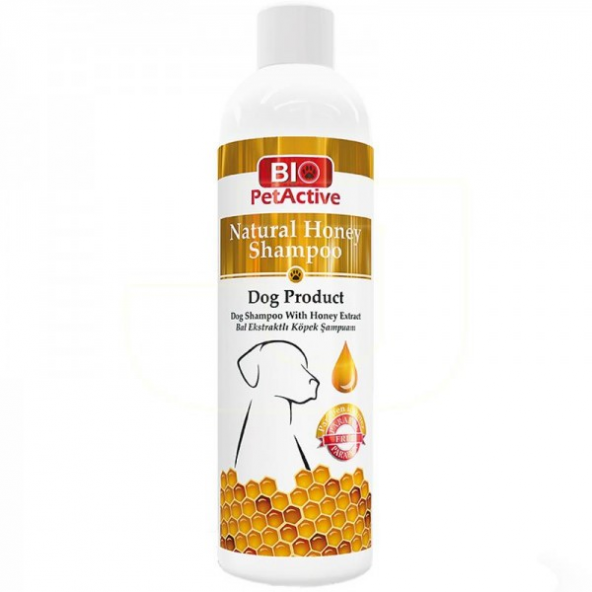 Bio Pet Active Natural Bal Buğday Özlü Sıvı Köpek Şampuanı 250 ml.