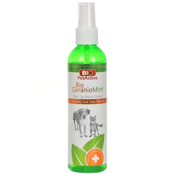 Bio Pet Active Geranio Mint Kedi Ve Köpek Deri Tüy Bakım Spreyi 100 Ml.