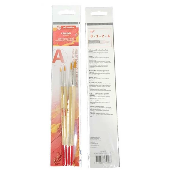 Talens Art Creation Multi Teknik Fırça Seti 4'lü Set - A / RT9099001M