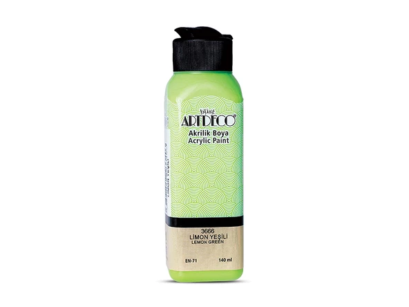 Artdeco Akrilik Boya 140ml Limon Yeşili 3666