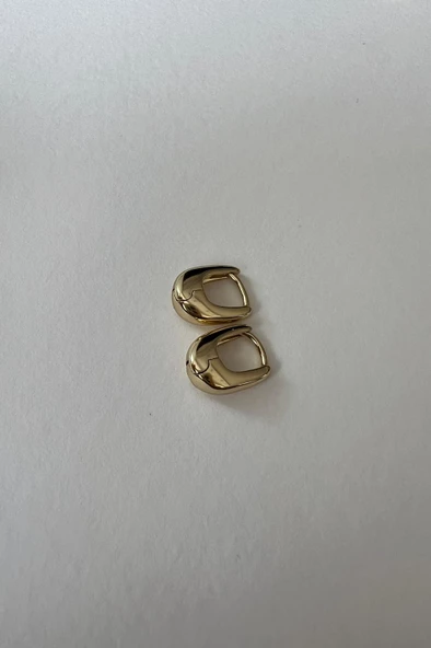 MİNİ OVAL KÜPE  14K ALTIN KAPLAMA