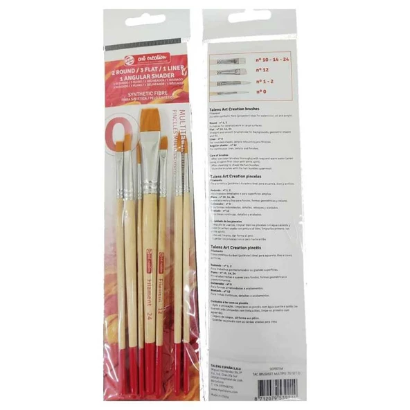Talens Art Creation Multi Teknik Fırça Seti 7'li Set - O / RT9099006M