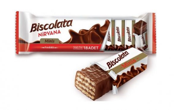 Biscolata Nirvana Minis Fındıklı Gofret 117 Gr