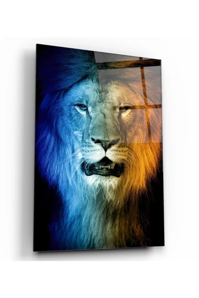 Aslan Dekoratif ve Modern Cam Tablo - Resim 2