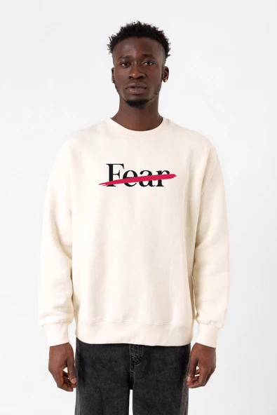 Rolling Quartz Fearless Ekru Erkek 2ip Sweatshirt
