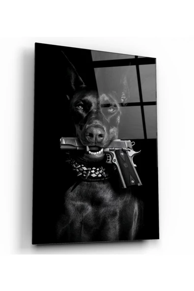 Köpek Dekoratif ve Modern Cam Tablo ürün görseli 1