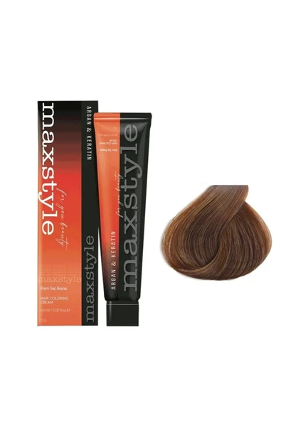 Maxstyle Argan Keratin Saç Boyası 7.3 Kumral Dore 60 ml