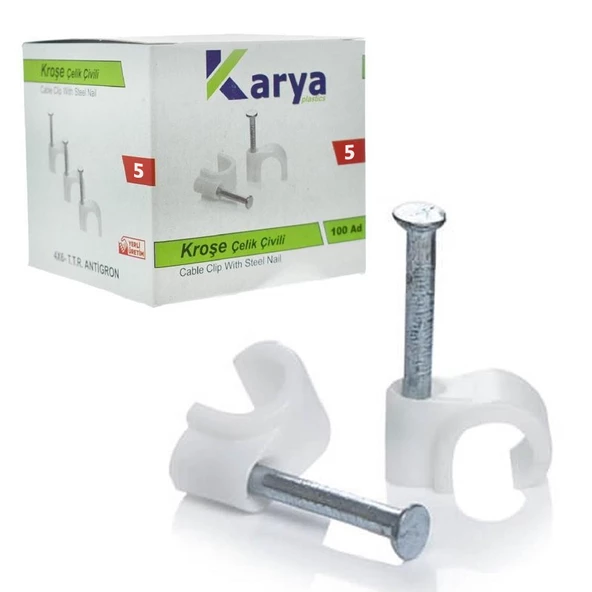 KROŞE 5 NUMARA 10 MM (2*4 - 4*4 ANTİGRON KABLOLAR İÇİN) 100LÜ PAKET KARYA