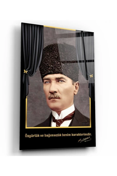 Atatürk Dekoratif ve Modern Cam Tablo