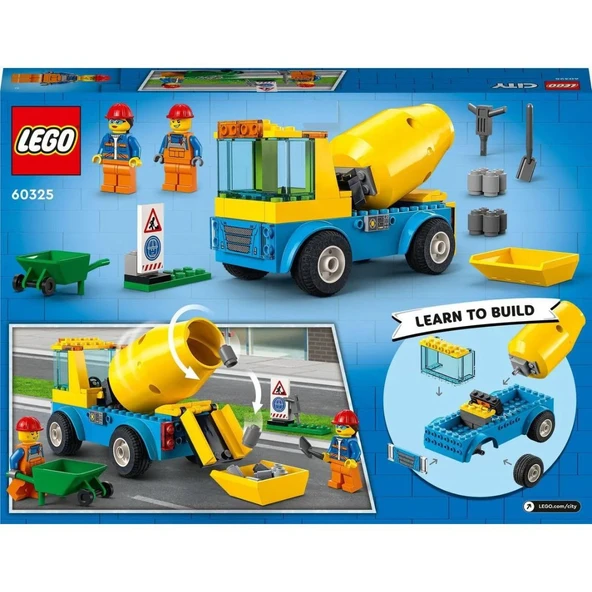 Lego 85 Parça City Beton Mikseri - Mavi Su Dünyası - 6