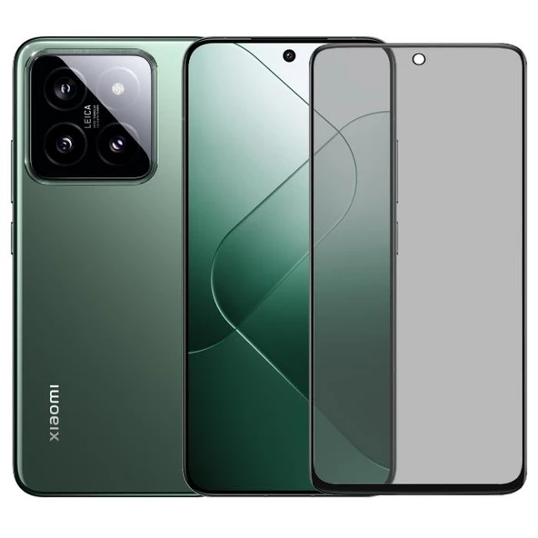 Smody Xiaomi Mi 14 Gizli Hayalet Ekran Koruyucu Temperli Cam Yandan Gözükmez - 2