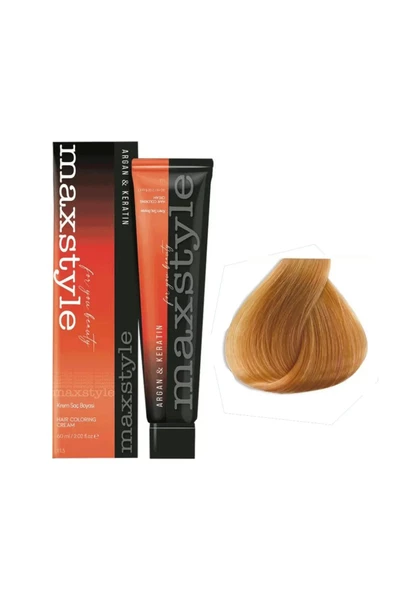 Maxstyle Argan Keratin Saç Boyası 8.33 Bal Köpüğü 60 ml