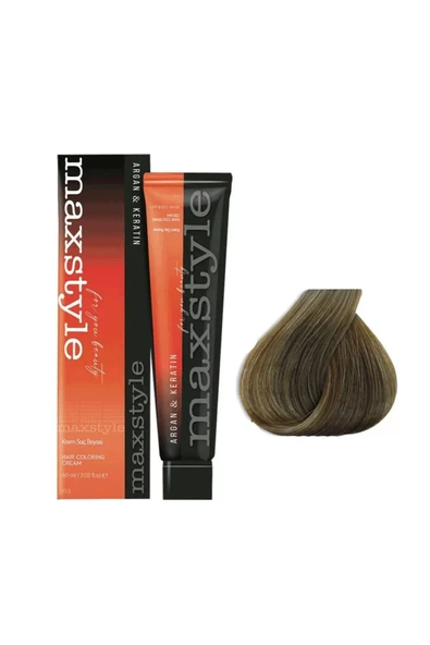 Maxstyle Argan Keratin Saç Boyası 8.11 Yoğun Açık Küllü Kumral 60 ml