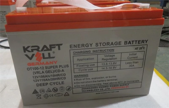 Kraftvoll AKU 12V 106 AH (10HR) 110 AH (20HR) SUPER PLUS VRLA AGM OT100 (333X173X216X222)