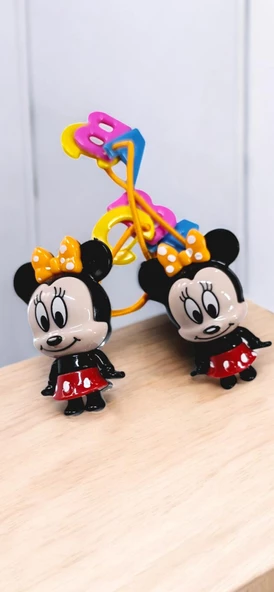 Harfli Minnie Kız Çocuk Lastikli Toka 2li - Resim 4