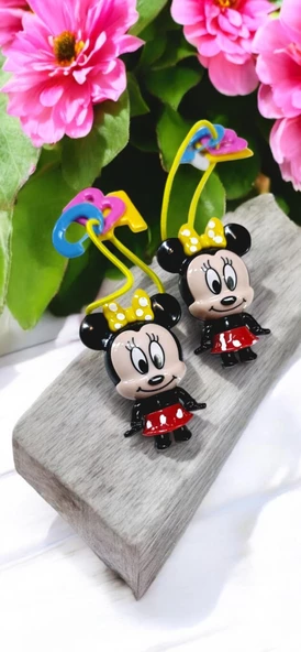 Harfli Minnie Kız Çocuk Lastikli Toka 2li - Resim 6