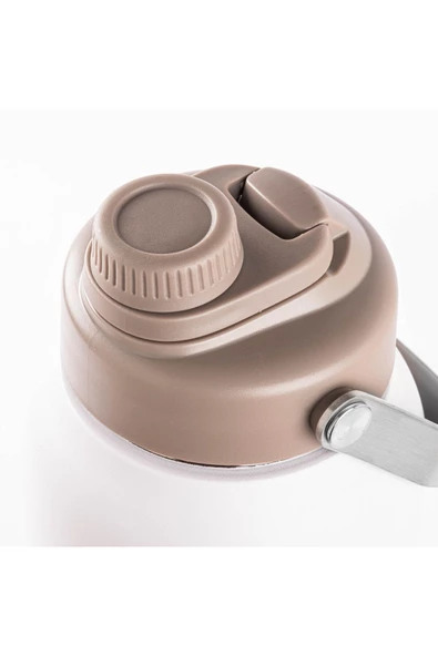 Tantitoni Çelik Tutamaçlı Paslanmaz Çelik Termos 1.8lt Beyaz - Resim 4