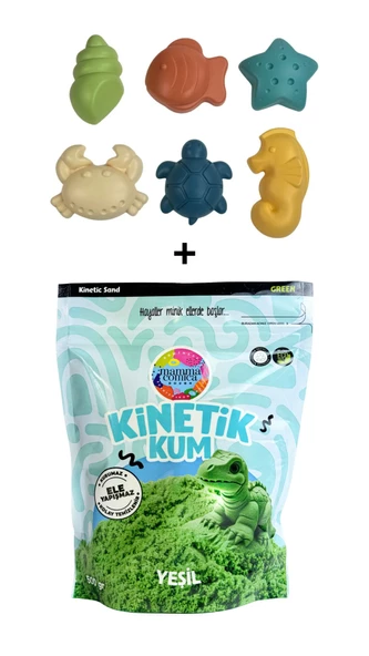 Mammacomica Dough 500gr Kinetik kum + Deniz Canlıları Seti - 2