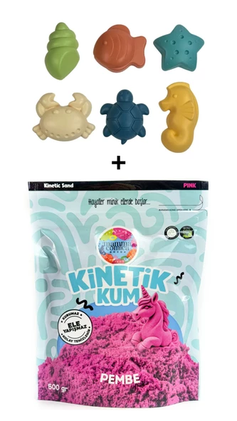 Mammacomica Dough 500gr Kinetik kum + Deniz Canlıları Seti - 5