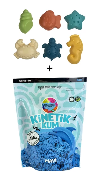 Mammacomica Dough 500gr Kinetik kum + Deniz Canlıları Seti - 3