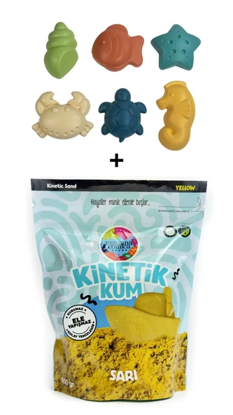 Mammacomica Dough 500gr Kinetik kum + Deniz Canlıları Seti - 6