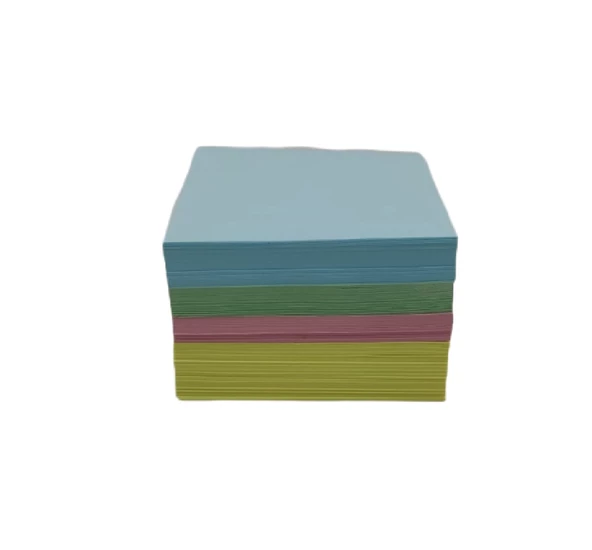 Umur 3 Adet Renkli Küp Blok 8 X 8 cm (500 x 3 Lü  Avantajlı Paket) - 3