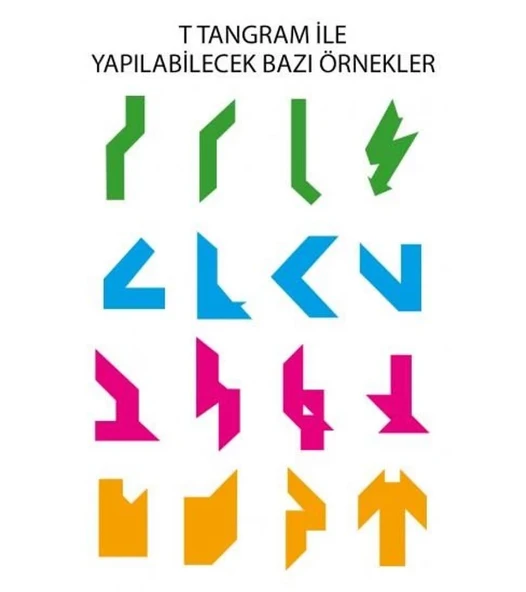 Tangram 4 Parçalı 100 Şekil Yapılabilir - Mavi Su Dünyası - Resim 3