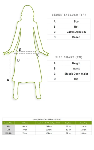 Uzun Şile Bezi Dantelli Yazlık Etek Petrol Ptrl S/M Petrol - 6