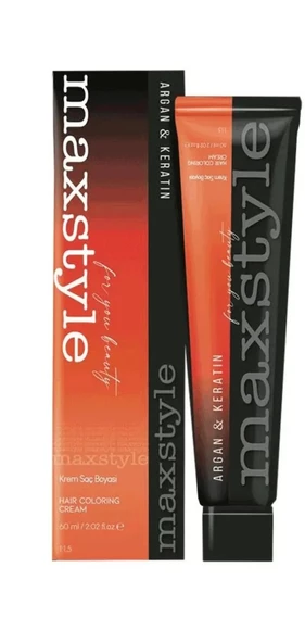 Maxstyle Argan Keratin Saç Boyası 7.77 Kahve Köpüğü 60 ml