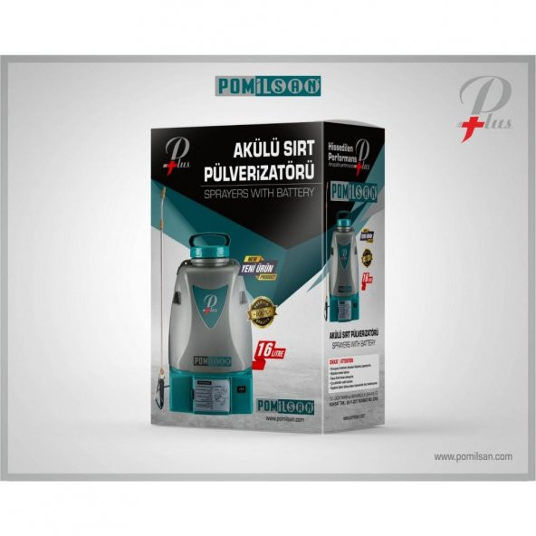Pomilsan Plus+ Akülü 16 LT Sırt İlaçlama Pompası -1. SINIF - 2