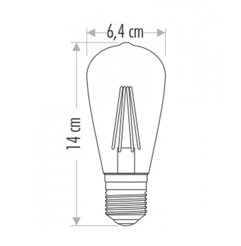 CATA CT 4353 8W Rustik Led Ampul 3200K Günışığı E27 Duy - 2