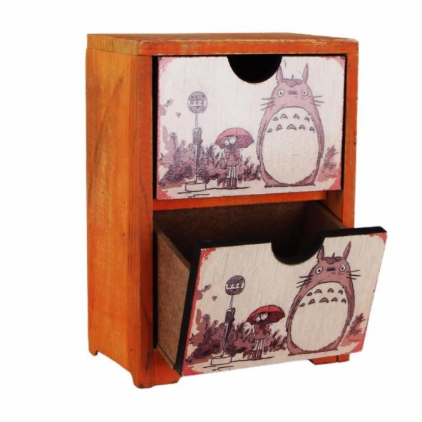 Baykuş Ahşap El Yapımı Şifonyer - 2