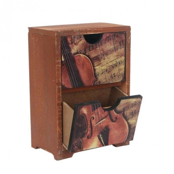 Keman El Yapımı Şifonyer - 2