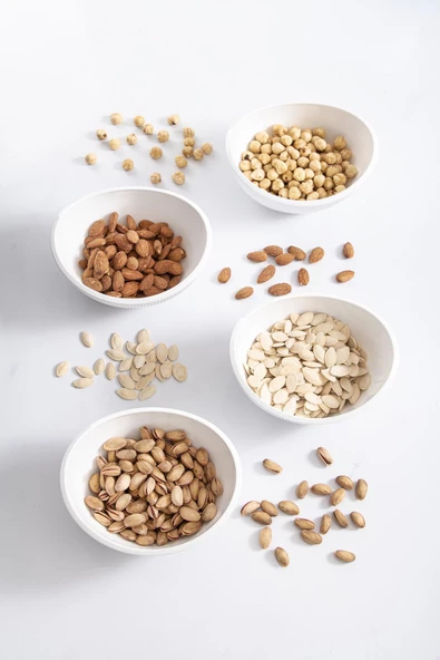 Akrilik Barok Beyaz Oval 4'lü Küçük Kase Seti & Çerezlik & Sunumluk & İkramlık (Cam Değildir) - 3