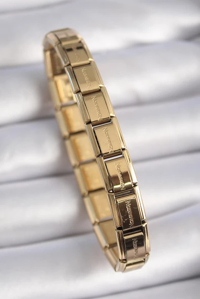 316L Çelik Gold Renk Yazılı Nomination Charm Bileklik - 2