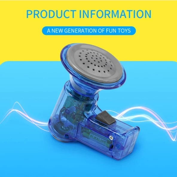 Çocuklar İçin Ses Değiştirici Megafon 4 Farklı Ses - 7