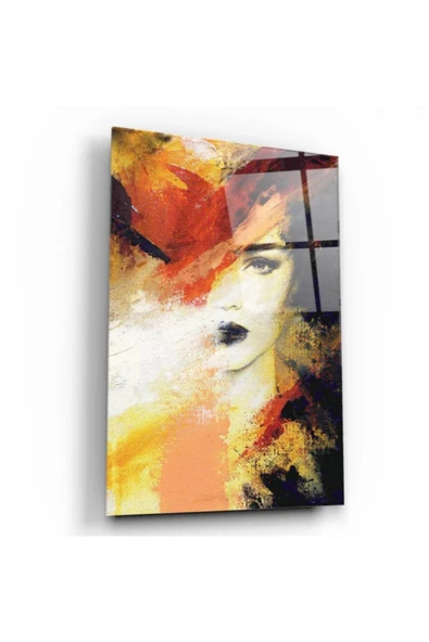 Kadın Silüeti Dekoratif ve Modern Cam Tablo ürün görseli