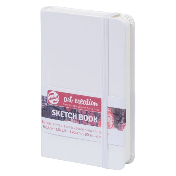 Talens Art Creation Sketch Book 9x14cm 140gr 80yp Sert Kapak Eskiz Defteri Beyaz/ RT9314101M