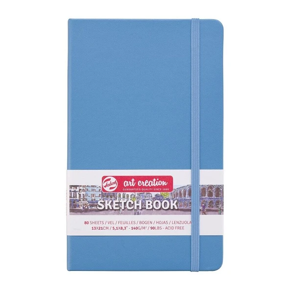 Talens Art Creation Sketch Book 13x21cm 140gr 80yp Sert Kapak Eskiz Defteri Mavi/ RT9314212M