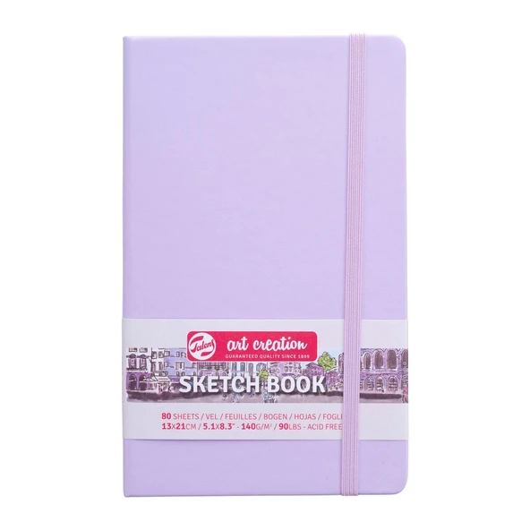 Talens Art Creation Sketch Book 13x21cm 140gr 80yp Sert Kapak Eskiz Defteri Eflatun/ RT9314132M