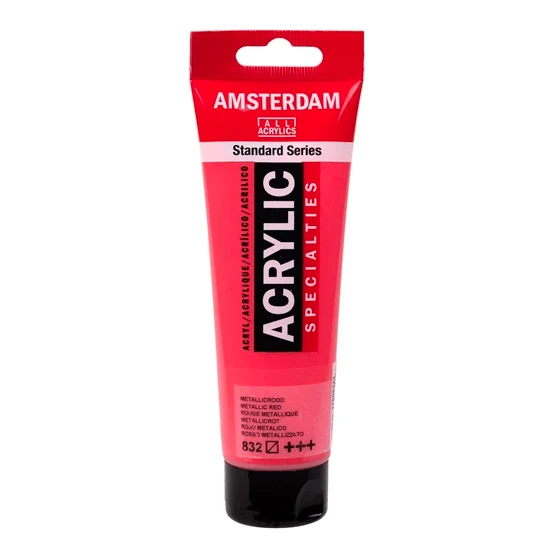 Amsterdam Standart Akrilik Boya 120ml Metallic Red / 832 ürün görseli