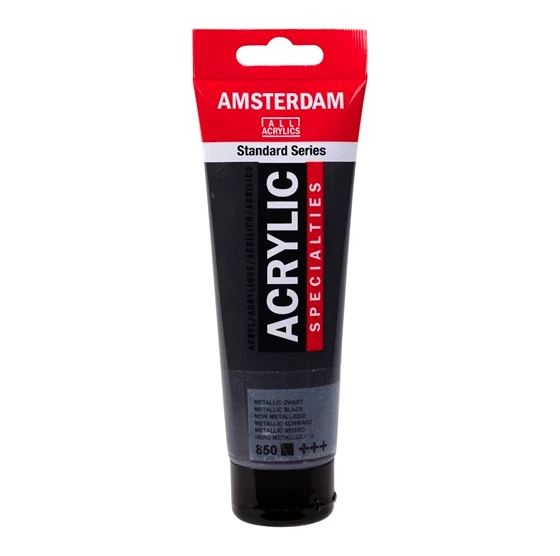 Amsterdam Standart Akrilik Boya 120ml Metallic Black / 850 ürün görseli