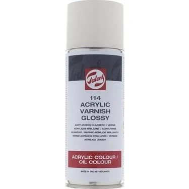 Talens Acrylic and Oil Varnish 400ml Sprey Akrilik ve Yağlı Boya Verniği Parlak / 114