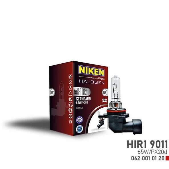 NIKEN 9011 HIR1 65W HALOJEN AMPUL PX20d 12V